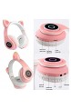 DRALO Bluetooth 5.0 Kopfhörer Over Ear - Kabellose Noise Cancelling Kopfhörer mit Mikrofon - Cat Ear Deep Bass Faltbares Headset mit HiFi-Sound und Weiche Ohrpolster