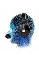 Faltbares Stereo-Headset mit Mikrofon | Over-Ear-Kopfhörer mit verstellbarem Kopfbügel | Deep Bass Active Noise Cancelling-Kopfhörer Headphones für die Study Tablet School