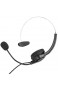 Headset 3 5mm Telefon Call Center Headset mit Noise Cancelling Omnidirektionales Mikrofon Monaural Kopfhörer Over-Ear Headset für Festnetztelefone