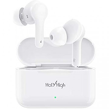 HolyHigh Bluetooth Kopfhörer in Ear Kopfhörer Kabellos mit Stereoklang HD Anruf Wireless Kopfhörer Touch Sensoren/30 Std.Spielzeit/Leicht/Wasserdicht