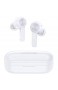 LETSCOM T19 Active Noise Cancelling Kopfhörer Wireless Ohrhörer Deep Bass IPX8 Wasserdichtfähigkeit Bluetooth In-Ear Kopfhörer mit Mikrofon Weiß