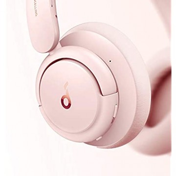 Soundcore by Anker Life Q30 Bluetooth-Kopfhörer Hybrid Active Geräuschisolierung Individuelle Modi Hi-Res Sound EQ in App 40h Akku bequemer Halt Verbindung von 2 Geräten(Rosa)