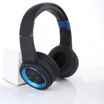 SWNN Bluetooth-Kopfhörer Drahtlose Kopfhörer Bluetooth Headset Noise Cancelling Mit Mikrofon Stereo Drahtlose Kopfhörer Faltbar Soft-Speicher-Protein Earmuffs W/Eingebautes Mikrofon for PC/Handy/