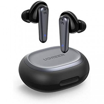 UGREEN HiTune T1 Wireless Earbuds 4 Mikrofone Kopfhörer Deep Bass Bluetooth 5.0 Noise Cancelling Kabellos Bluetooth Kopfhörer In Ear Ohrhörer Hi-Fi Stereo mit EQ Mode 24Std USB C Twin/Mono