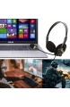 USB Headsets mit Mikrofon und Inline-Steuerung Geräuschunterdrückung schnurgebundene Kopfhörer für PC Business UC Skype Lync Softphone Call-Center Büro Computer klarere Stimme