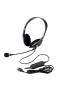 USB Headsets mit Mikrofon und Inline-Steuerung Geräuschunterdrückung schnurgebundene Kopfhörer für PC Business UC Skype Lync Softphone Call-Center Büro Computer klarere Stimme