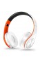 Wireless Headset Noise Cancelling Bluetooth-Kopfhörer HiFi Stereo Bass Gaming Kopfband Kopfhörer mit Mikrofon für Xiaomi Cell Tablet weiß (sofort lieferbar)