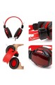 XZYP Super Lightweight-Gaming-Headset Für PC Laptop PS4 Wired Bass Stereo Gaming-Kopfhörer Mit Noise-Cancelling Mikrofon Rot