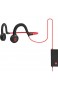 Aftershokz Sportz Titanium Wired Bone Conduction Headphones Bloototh Kopfhörer Wired Rot