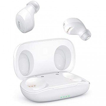 AUKEY Bluetooth Kopfhörer 5 Kabellos In Ear Ohrhörer HiFi-Stereo Sport Headset mit IPX5 Wasserdicht Berührungssteuerung und Automatisches Paring Geräuschreduzierung mit Integriertem Mikrofon