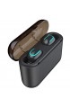 Balock Schuhe Drahtlose Bluetooth-Ohrhörer Bluetooth 5.0 Sport Mini-Kopfhörer IPX5 Life Wasserdichter In-Ear-Kopfhörer Kompatibel mit Allen Bluetooth-Mobiltelefonen Tablets Notebooks (Schwarz)