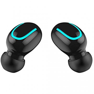 Balock Schuhe Drahtlose Bluetooth-Ohrhörer Bluetooth 5.0 Sport Mini-Kopfhörer IPX5 Life Wasserdichter In-Ear-Kopfhörer Kompatibel mit Allen Bluetooth-Mobiltelefonen Tablets Notebooks (Schwarz)
