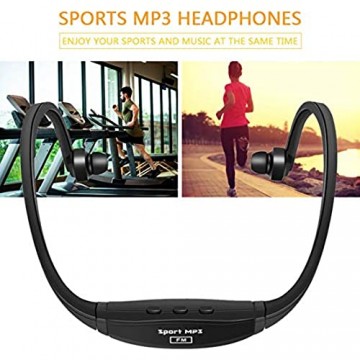 BiaBai Sport Wireless Running Spielen Outdroor Kopfhörer MP3-Musik-Player Headset Kopfhörer Kopfhörer TF-Kartensteckplatz