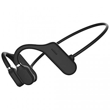 Bluetooth Kopfhörer Neue Luftleitung Kopfhörer Wireless Bluetooth 5.0 Kopfhörer Open Ohr Sport Neckband HiFi Bass Headset Freisprechfreie Kopfhörer (Color : Black)