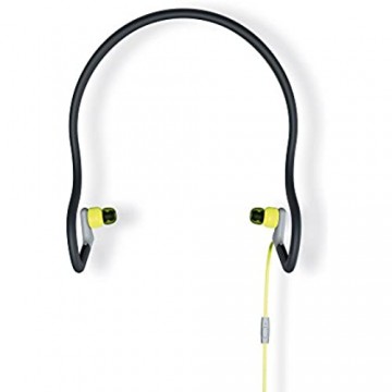 Energy Sistem Earphones Sport 2 Yellow mic (Sportkopfhörer mit Kopfbügel Schweiß- und Spritzschutz Wiedergabesteuerung Mikrofon und Audiokabel) Gelb