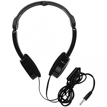 FeiliandaJJ Kinder Headset Noise Cancelling Faltbar Sport Gaming Headset HiFi Stereo Kopfhörer mit Mikrofon für PS4 PC Laptop Telefon (Schwarz)