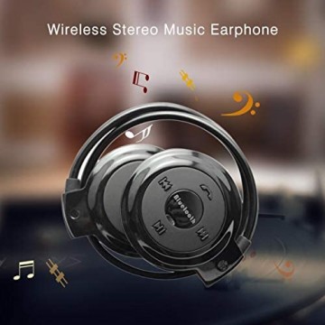 Greatangle Mini 503 V4.0 Nackenbügel Drahtloses Sport-Headset Freisprechen mit Mikrofon Stereo Musik Kopfhörer Unterstützung TF-Karte FM-Radio Schwarz