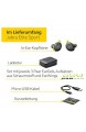 Jabra Elite Sport In-Ear Kopfhörer – True- Wireless-Kopfhörer mit integrierter Fitness App für Anrufe und Musik – Grau / Grün