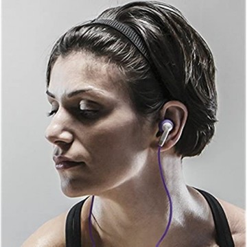 JBL Yurbuds Focus 200 Behind-the-Ear Sport Kopfhörer (für Damen Schweißbeständige Flexiblem Ohrbügel TwistLock Technologie Kompatibel mit Smartphones/Tablets/MP3 Geräten) pink/weiß