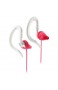JBL Yurbuds Focus 200 Behind-the-Ear Sport Kopfhörer (für Damen Schweißbeständige Flexiblem Ohrbügel TwistLock Technologie Kompatibel mit Smartphones/Tablets/MP3 Geräten) pink/weiß