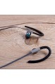 MICSHON MS10 Sport-Telefon-Headset，Universal 3 5 mm In-Ear-Stereo-Ohrhörer Kopfhörer verdrahtet Steuerkabel Clip Stereo Sound Noise Cancelling Earbud mit Mikrofon für Handy (Grau)