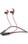 Monster iSport Bluetooth Kopfhörer In-Ear Sport kopfhörer mit Bluetooth 5.0 10 Stunden Wiedergabezeit HD Mikrofon IPX5 Wasserschutzklasse Magnetische Ohrhörer (Rot)