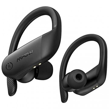 Mpow Flame Lite Bluetooth Kopfhörer BASS+ Sport-Kopfhörer Kabellose In-Ear-Kopfhörer mit 30 Stunden Spielzeit USB-C-Ladebox/Touch Sensoren/Bluetooth 5.0 IPX7 Wasserdicht für Laufen/ Joggen