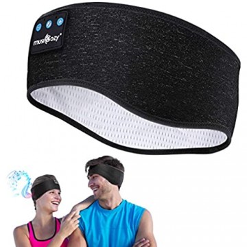 Schlafkopfhörer Bluetooth Schlaf Kopfhörer 5.0 Bluetooth Kopfhörer Personalisierte Geschenke Sleepphones mit Ultradünnen HD Stereo Lautsprecher Super Weich Kopfhörer für Sport Seitenschläfer