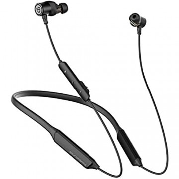 SoundPEATS Dual Treiber Bluetooth Kopfhörer Sport Wireless Headset in Ear Wasserdicht IPX6 Dual Akku Bluetooth 5.0 Headset APTX HD Audio Mikrofon 22 Std. Spielzeit für alle Bluetooth Geräte